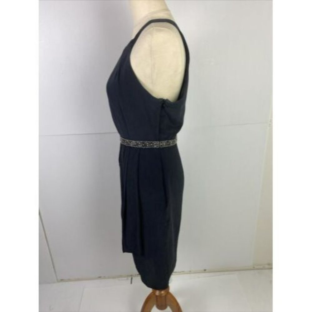 Forever New Size 10 Women's Dress Black Party Cocktail Beaded 100% SILK - Picture 5 of 12